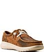 Ariat Women's Hilo Distressed Suede Leopard Print Slip Ons - Image 1