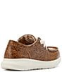 Color:Brown - Image 3 - Women's Hilo Floral Embossed Leather Slip-Ons