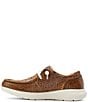 Color:Brown - Image 4 - Women's Hilo Floral Embossed Leather Slip-Ons