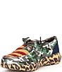 Color:Wild West USA - Image 4 - Women's Hilo Wild West Print Fabric Slip-On Sneakers