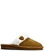 Color:Chestnut - Image 2 - Women's Jackie Square Toe Suede Slippers