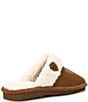 Color:Chestnut - Image 3 - Women's Jackie Square Toe Suede Slippers