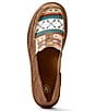 Color:Rose Gold - Image 5 - Women's Leather and Print Cruiser Slip-Ons