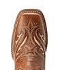 Color:Midday Tan - Image 6 - Women's Leather Round Up Bliss Western Boots
