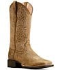 Color:Brown - Image 1 - Women's Round Up Remuda Leather Western Mid Boots