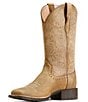 Color:Brown - Image 4 - Women's Round Up Remuda Leather Western Mid Boots