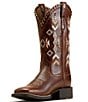 Color:Canyon Tan - Image 4 - Women's Round Up Skyler Leather Western Boots