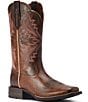 Color:Brown - Image 1 - Women's West Bound Leather Western Boots