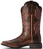 Color:Brown - Image 4 - Women's West Bound Leather Western Boots