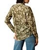 Ariat Woven Homestyle Rodeo Print Point Collar Long Sleeve Shirt - Image 2