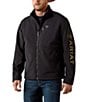 Ariat x PBR Logo Softshell Jacket, Color:Black - Image 1