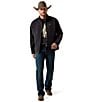 Ariat x PBR Logo Softshell Jacket, Color:Black - Image 3