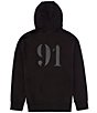 Color:Black - Image 2 - 91 Logo French Terry Hoodie
