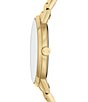 Color:Gold - Image 2 - AIX Men's Three-Hand Gold-Tone Stainless Steel Watch