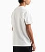 Armani Exchange Allover Jacquard Logo Short Sleeve T-Shirt, Color:Off White - Image 2