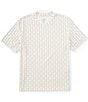 Armani Exchange Allover Signature Logo Print Short Sleeve T-Shirt, Color:White - Image 1