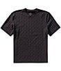 Armani Exchange Allover Signature Logo Print Short Sleeve T-Shirt, Color:Black - Image 1