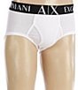 Armani Exchange AX Briefs 3-Pack, Color:Solid White - Image 1