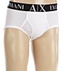 Armani Exchange AX Briefs 3-Pack, Color:Solid White - Image 2