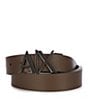 Color:Dark Brown - Image 2 - AX Buckle 1.2#double; Reversible Belt