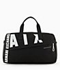 Color:Solid Black - Image 1 - #double;AX#double; Printed Duffle Travel Bag