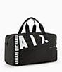 Color:Solid Black - Image 3 - #double;AX#double; Printed Duffle Travel Bag