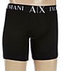 Armani Exchange Boxer Briefs 3-Pack, Color:Solid Black - Image 1