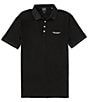 Armani Exchange Core Milan Short Sleeve Polo Shirt, Color:Black - Image 1