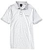 Color:Grey - Image 1 - Core Milan Short Sleeve Polo Shirt