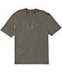 Armani Exchange Cursive Chest Logo Short Sleeve T-Shirt, Color:Black - Image 1