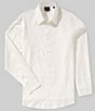 Armani Exchange Diagonal Logo Long Sleeve Woven Shirt - Image 2