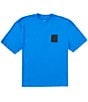 Armani Exchange Embossed Logo Patch Short Sleeve T-Shirt, Color:Lapis Blue - Image 1