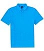 Color:Directoire Blue - Image 1 - Faded Loqo Pique Short Sleeve Polo Shirt
