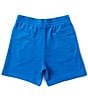 Color:Directoire Blue - Image 2 - Floral Graphic Fleece 8#double; Inseam Shorts