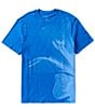 Color:Directoire Blue - Image 1 - Floral Graphic Short Sleeve T-Shirt
