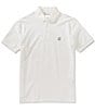 Armani Exchange Icon Chest Logo Short Sleeve Polo Shirt, Color:Off White - Image 1