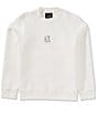 Armani Exchange Icon Logo Sweatshirt, Color:Off White - Image 1