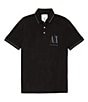 Color:Solid Black - Image 1 - Icon Short Sleeve Polo Shirt