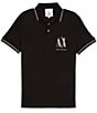 Color:Black - Image 1 - Icon Short Sleeve Polo Shirt