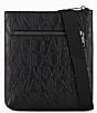 Armani Exchange Jim Embossed Crossbody Bag, Color:Black - Image 1