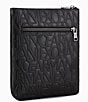Armani Exchange Jim Embossed Crossbody Bag, Color:Black - Image 4