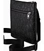 Armani Exchange Jim Embossed Crossbody Bag, Color:Black - Image 5