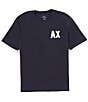 Color:Deep Navy - Image 1 - Logo Patch Short Sleeve T-Shirt