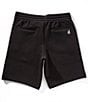 Armani Exchange Logo Tape Fleece 7#double; Inseam Shorts, Color:Black - Image 2