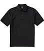 Armani Exchange Logo Tape Short Sleeve Polo Shirt, Color:Black - Image 2