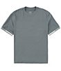 Color:Balsam Green - Image 1 - Logo Tape Short Sleeve T-Shirt