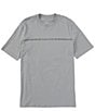 Color:Light Grey - Image 1 - Logo Tape Short Sleeve T-Shirt