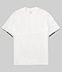 Color:Off White - Image 1 - Logo Tape Short Sleeve T-Shirt