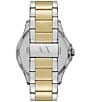 Color:Two Tone - Image 3 - Men's 46mm Hampton Three-Hand Date Two-Tone Stainless Steel Watch
