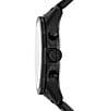 Armani Exchange Men's Banks Chronograph Stainless Steel Bracelet Watch and Bracelet Set, Color:Black - Image 2